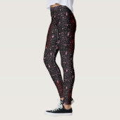 Herzmuster 01.Red.Pink.b Black BG Leggings (Links)