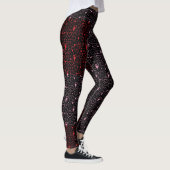 Herzmuster 01.Red.Pink.b Black BG Leggings (Rechts)