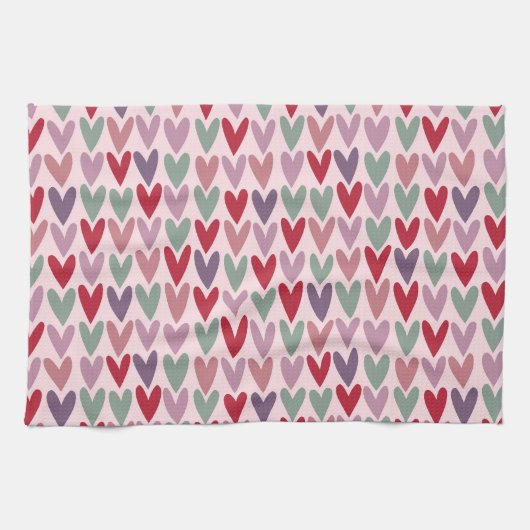 Herzmuster 1 geschirrtuch (Horizontal)