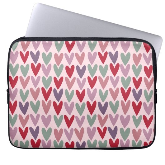 Herzmuster 1 laptopschutzhülle (Vorderseite)