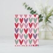 Herzmuster 1 postkarte (Stehend Vorderseite)