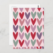 Herzmuster 1 postkarte (Vorne/Hinten)