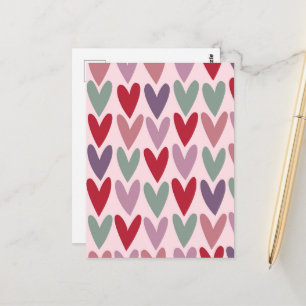 Herzmuster 1 postkarte