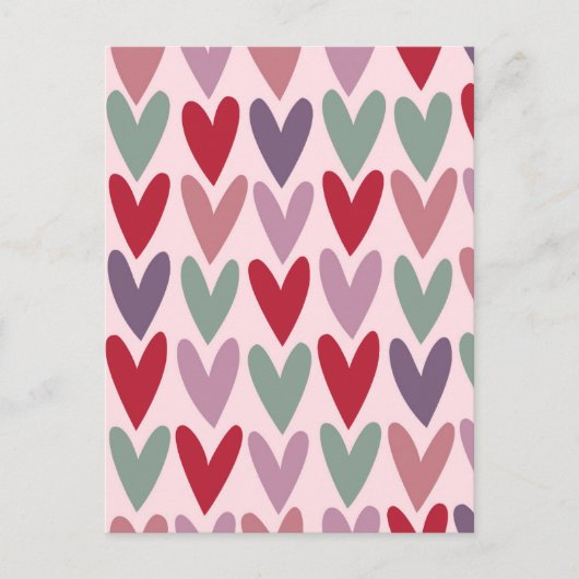 Herzmuster 1 postkarte (Vorderseite)