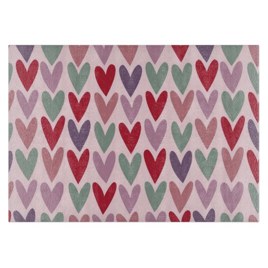 Herzmuster 1 schneidebrett (Vorderseite)