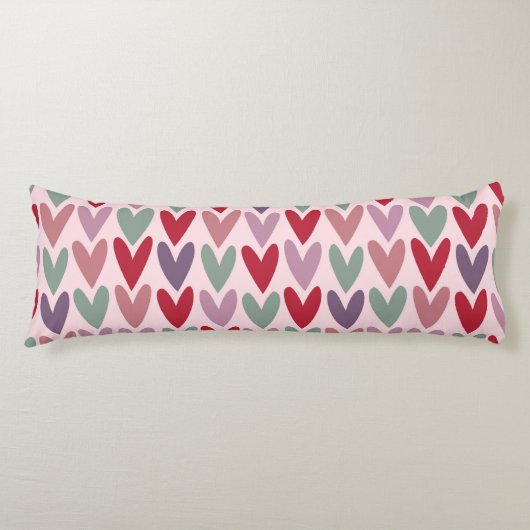 Herzmuster 1 seitenschläferkissen (Vorderseite)