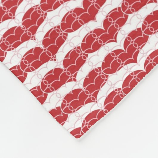 Herzmuster 2 fleecedecke (Ecke)