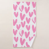 Herzmuster Badehandtuch (Badehandtuch)
