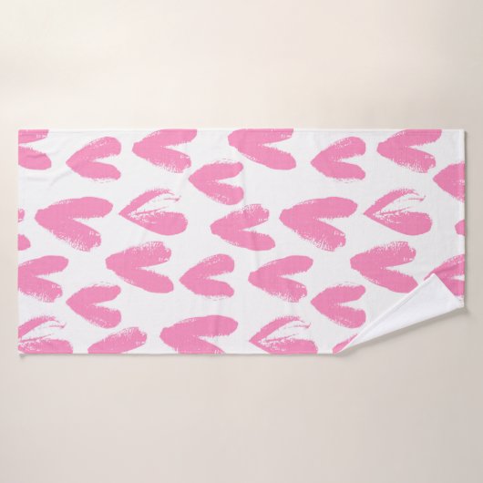 Herzmuster Badehandtuch (Badehandtuch)