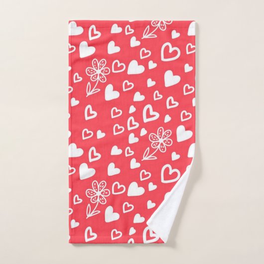 Herzmuster Badhandtuch Set (Handtuch)