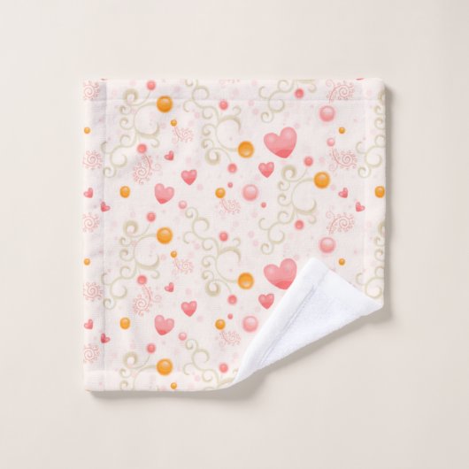 Herzmuster Bath Badhandtuch Set (Waschlappen)