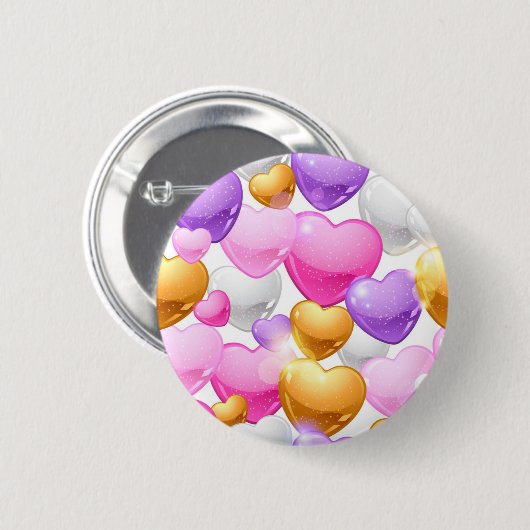 Herzmuster Button (Vorne & Hinten)