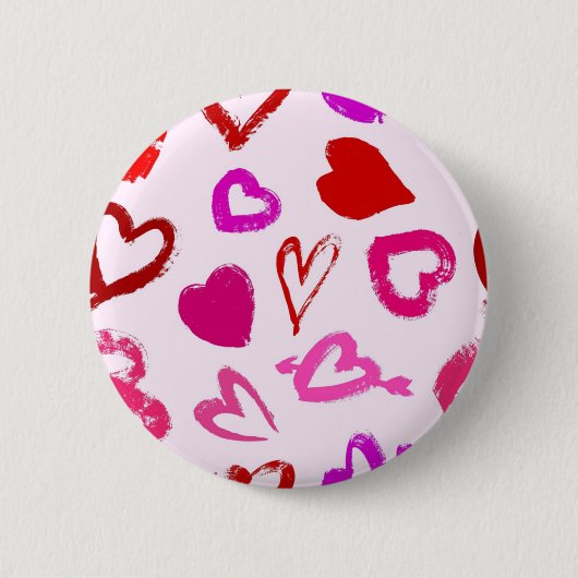 Herzmuster Button (Vorderseite)