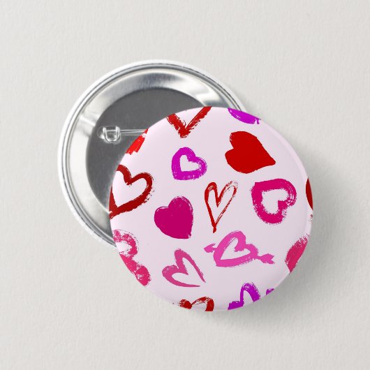 Herzmuster Button (Vorne & Hinten)