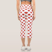 Herzmuster Capri Leggings (Rückseite)