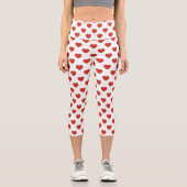 Herzmuster Capri Leggings (Vorderseite)