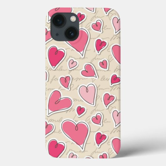 Herzmuster Case-Mate iPhone Hülle (Rückseite)