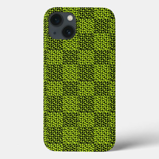 Herzmuster der Tafel in Kalkgrün Case-Mate iPhone Hülle (Rückseite)