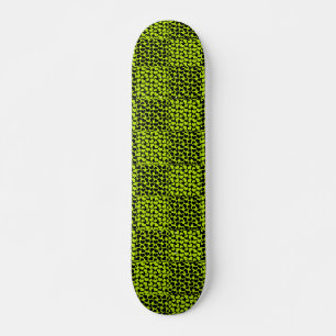 Herzmuster der Tafel in Kalkgrün Skateboard