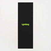 Herzmuster der Tafel in Kalkgrün Yogamatte (Rückseite)