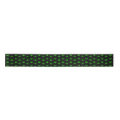 Herzmuster des Green Video Game Controllers Satinband (Vorderseite)