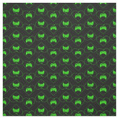 Herzmuster des Green Video Game Controllers Stoff (Muster)