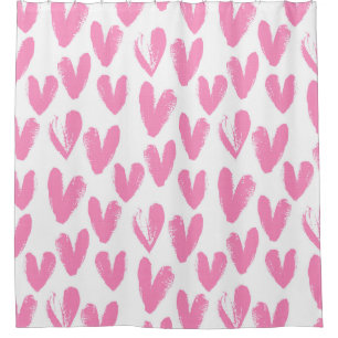 Herzmuster Duschvorhang