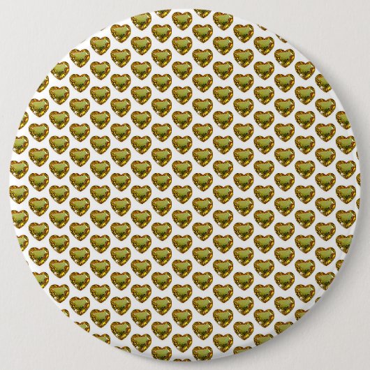 Herzmuster-Edelstein-Knopf Button (Vorderseite)