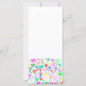 Herzmuster, farbenfrohe Herzen, Herzmuster (Vorderseite)