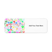 Herzmuster, farbenfrohe Herzen, Herzmuster (Vorne)