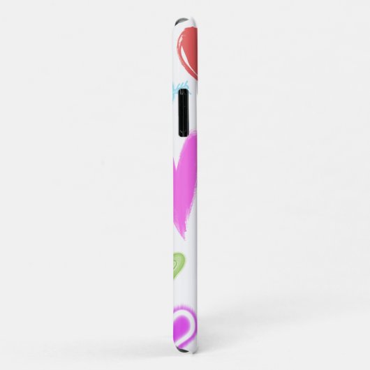 Herzmuster, farbenfrohe Herzen, Herzmuster Case-Mate iPhone Hülle (Hinten/Rechts)