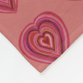 Herzmuster Fleecedecke (Ecke)