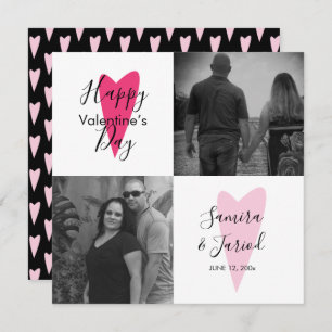 Herzmuster Foto Collage Valentine's Day Card