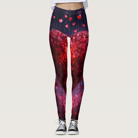 Herzmuster Frauen Leggings" Leggings (Vorderseite)