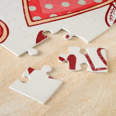 Herzmuster für den Valentinstag Puzzle (Seite)