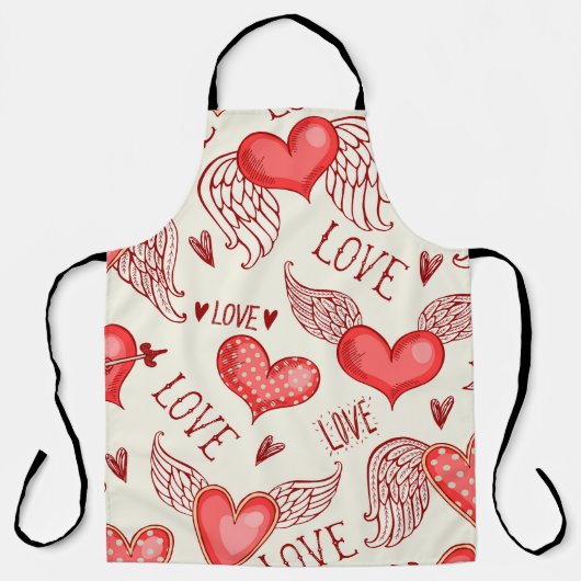 Herzmuster für den Valentinstag Schürze (Vorderseite)