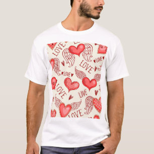 Herzmuster für den Valentinstag T-Shirt