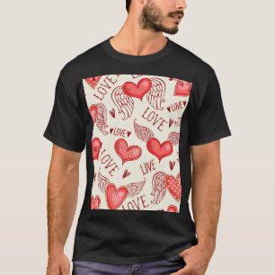 Herzmuster für Valentinstag T-Shirt
