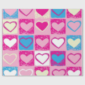 Herzmuster Geschenkpapier (Flach)