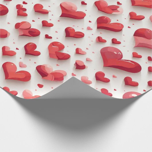 Herzmuster Geschenkpapier (Ecke)
