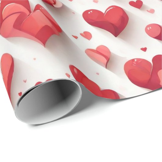 Herzmuster Geschenkpapier (Rolleneckpunkt)