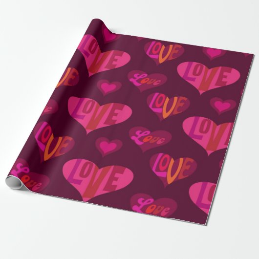 Herzmuster Geschenkpapier (Ungerollt)