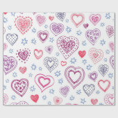 Herzmuster Geschenkpapier (Flach)