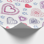 Herzmuster Geschenkpapier (Ecke)