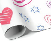 Herzmuster Geschenkpapier (Rolleneckpunkt)