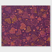 Herzmuster Geschenkpapier (Flach)