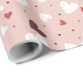 Herzmuster Geschenkpapier (Rolleneckpunkt)