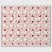 Herzmuster Geschenkpapier (Flach)