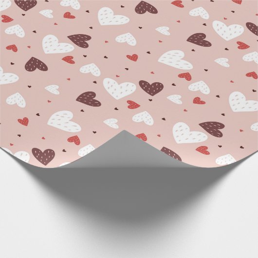 Herzmuster Geschenkpapier (Ecke)