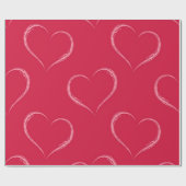 Herzmuster Geschenkpapier (Flach)
